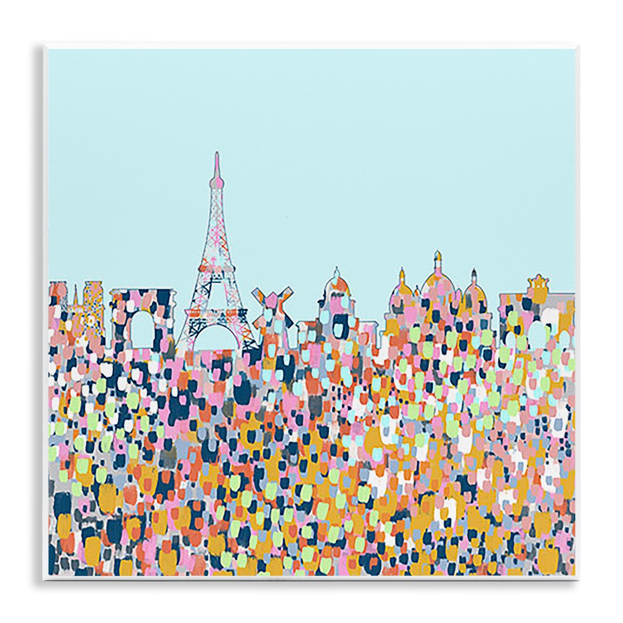 Stupell Industries Abstract Paris City View Wall Plaque Art Design by Ashley Singleton